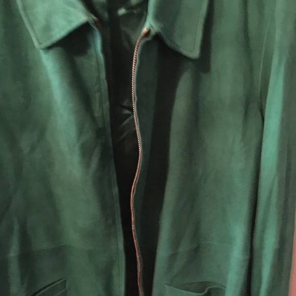 Lauren Ralph Lauren suede leather zip jacket. 2X. Orig $709.00. PRICE REDUCED!! - Picture 6 of 12